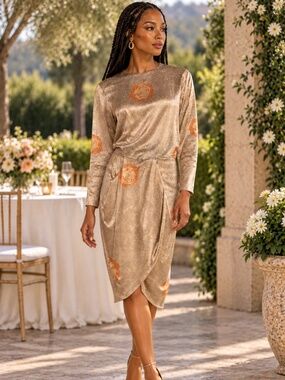 100% Silk Guy Laroche Dress